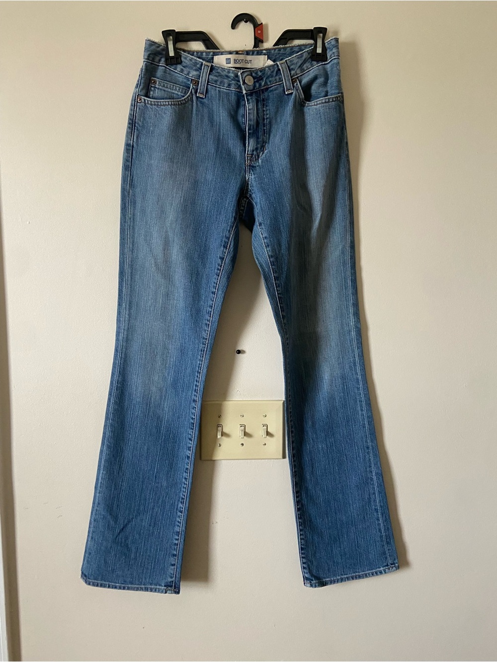 VINTAGE GAP Boot Cut Stretch Jeans in Light Blue Denim women’s size 2 Long